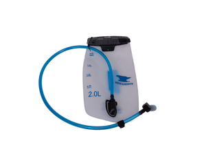 Zerk 13 w/2L Bladder
hydration pack with a blue tube on a white background